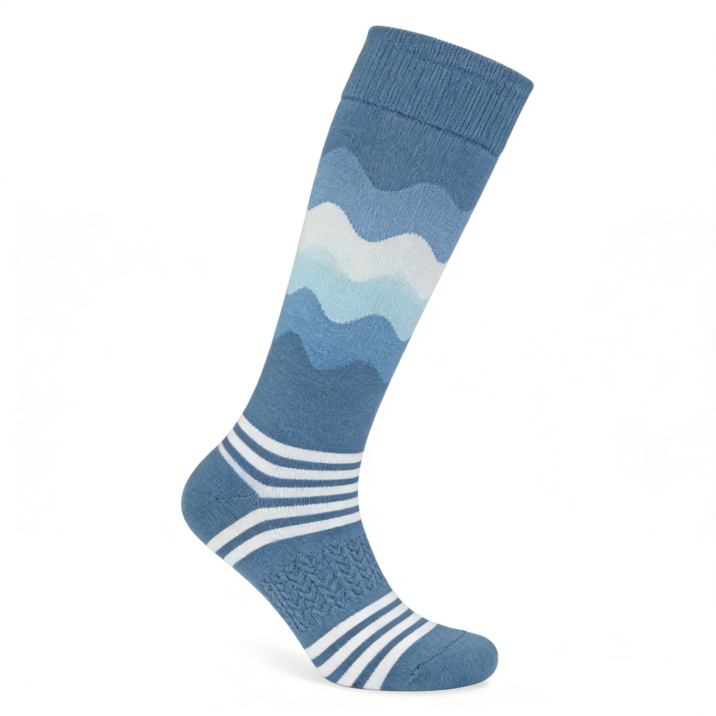 Blue Mountain Wave Knee-High Socks