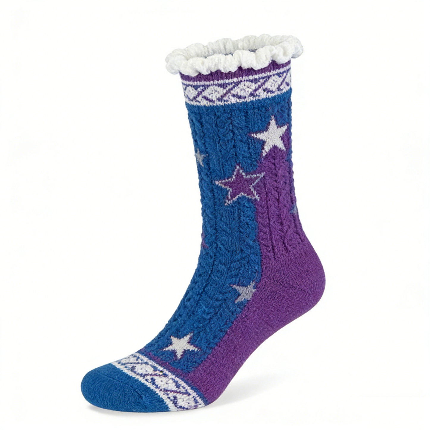 Purple Blue Starry Night Socks
